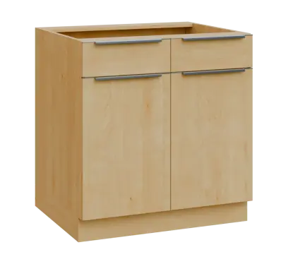 SIS - 8DZ2 spodní skříňka, 2-dveřová, 2-zásuvková, 870x800x600, javor horský